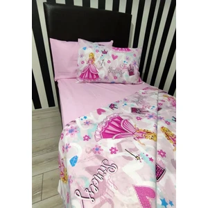Mert Collection Çarşı Tek Kişilik Nevresim Takımı Lastikli Çarşaf 2 Yastık 4 Parça