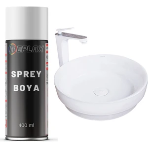 Beyaz Mutfak Banyo Lavabo Evye Sprey Boyası Suya Dayanıklı 400 Ml