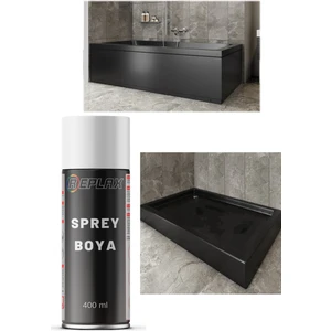 Duşakabin Jakuzi Küvet Siyah Sprey Boya Suya Dayanıklı 400 Ml