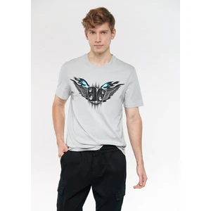 Erkek Baskılı Gri Tişört 0611130-70075