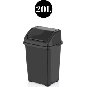 20 Lt Çöp Kovası Siyah