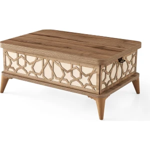 Mutlu Alışveriş Merkezi Akıllı Sehpa Sihirli Sehpa Fonksiyonel Orta Sehpa Açılabilir Sehpa MASA115 60X90