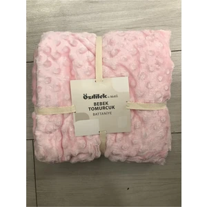 Yumuşak Çiçek Desenli Kız Bebek Battaniyesi