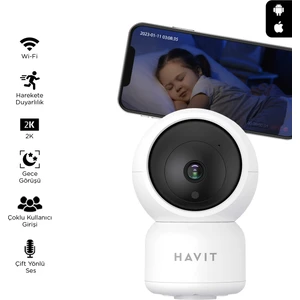 IPC30 Smart 360° 2k Gece Görüştü Ip Kamera (Havit Türkiye Garantili)