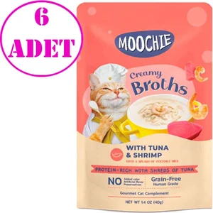 Kedi Çorbası Parça Ton Balığı Karides Tahılsız 40 gr 6 Ad