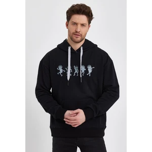 Alexander Gardi Baskılı Kapüşonlu Sweatshirt (E22-757A-02)