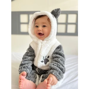 Welsoft Peluş  Fermuarlı Kışlık Panda Bebek Uyku Tulumu