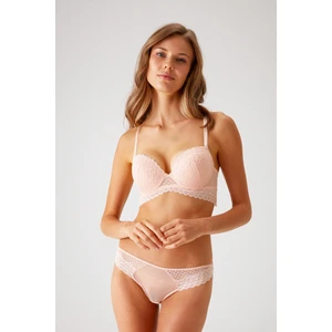 Pierre Cardin Somon 4830 Milan Push Up Dantelli Balconette Sütyen ve Tanga / Fantezi Iç Çamaşır Takımı