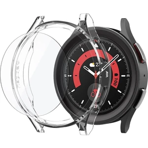 M.TK Moveteck Samsung Galaxy Watch 5pro 45MM Uyumlu Kılıf Ekran ve Kasa Koruyucu 360 Derece Tam Kaplar Sert Pc 2in1 Set