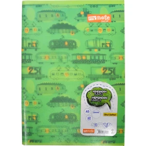 Mynote Text Up Defter A5 40 Yp Çizgisiz  Tren