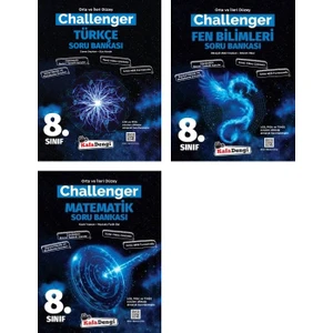 Kafa Dengi Yayınları 8.Sınıf LGS Matematik + Türkçe + Fen Challenger Soru Seti 3 Kitap 2023
