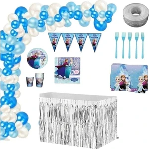 Çıtı Pıtı Store Frozen & Elsa 8 Kişilik Hazır Lüks Doğum Günü Parti Seti