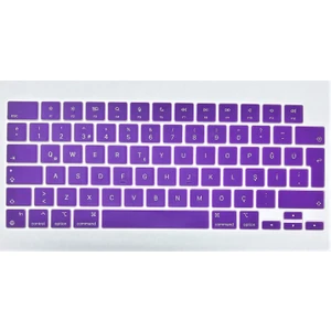 Macbook Pro 16 Inç 2023 A2780 M2 Max Pro Işlemcili Türkçe Q Silikon Klavye Koruyucu