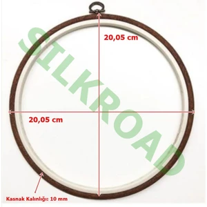 No:4 Yuvarlak Plastik Pano Nakış Kasnağı - 20,05CM - 10MM