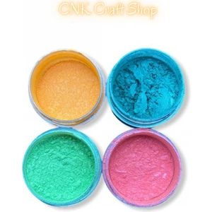 Epoksi Kalıp Cank Epoksi Reçine Mini Sedef Toz Pigment Boya Seti/ Mum Pigment Boya / Beton Boya