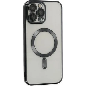 Kamera Korumalı iPhone 14 Pro Max Magsafe Uyumlu Silikon Kılıf, Lazer Çerçeveli, Darbe Emici