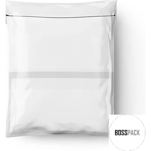 BossPack Ekonomik Kargo Poşeti (30X38+5 Cm) Cepli Kargo Poşeti (100 Adet)