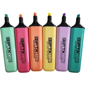 Pastel Highlighter Kalem 6'lı Set