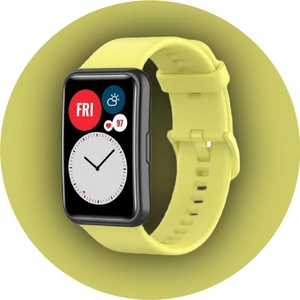 Huawei Watch Fit 2 Kordon Delikli Kordon Tasarım Yumuşak Esnek Silikon Akıllı Saat Kordon