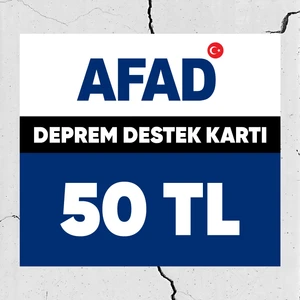 Afad Deprem Bölgelerine Destek Kartı 50 TL