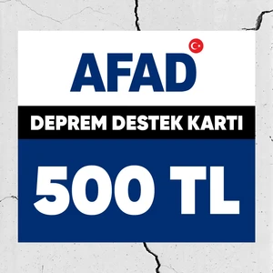 Afad Deprem Bölgelerine Destek Kartı 500 TL
