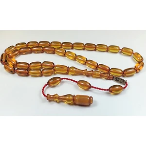 Iskeçe Tesbih Muhammed Dabbas Usta Işi Imzalı Mühürlü (Imzası Gümüştür) Necef Benzetme