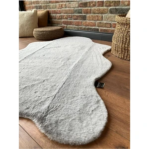 Saraz Halı Tavşan Tüyü Post Peluş Ultra Yumuşak Post Puffy Gri