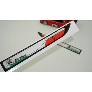 DK Tuning Alfa Romeo 155 156 159 Yan Aynalar ve Çamurluk Yanı Damla Desen Bıçak Logo Arma Seti