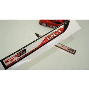 DK Tuning Kia Gt Line Ceed Cerato Yan Aynalar ve Çamurluk Yanı Damla Desen Bıçak Logo Arma Seti