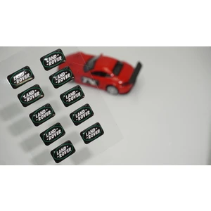 DK Tuning Land Rover Logo 3D Cam Açma Torpido Konsol Ayna Çıkartma Seti