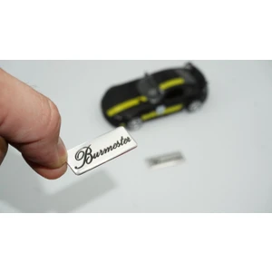 DK Tuning Burmester Logo Hoparlör Krom Metal 3m Logo Amblem 2 Li Set