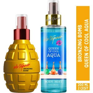 Eda Taşpınar Bronzing Bomb Spf0 & Aqua Body Mist (200 ml x 2 Çeşit)