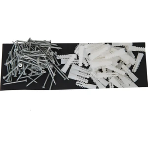4X40 Sunta Vidası (100 Adet) 7mm Beyaz Plastik Dübel (50 Adet)-Vida ve Dübel
