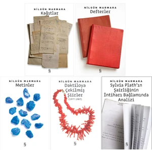 Kağıtlar - Defterler - Metinler - Daktiloya Çekilmiş Şiirler - 5 Kitap - Nilgün Marmara