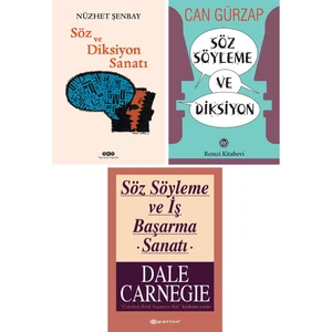 Söz ve Diksiyon Sanatı - Söz Söyleme ve Diksiyon - Söz Söyleme ve Iş Başarma Sanatı - 3 Kitap