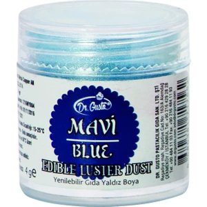 Dr. Gusto  Yenilebilir Metalik Toz Boya Mavi 4 gr