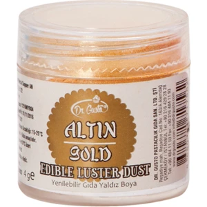 Dr. Gusto  Yenilebilir Metalik Toz Boya Gold 4 gr