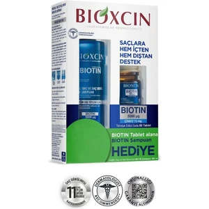 Bioxcin biotin 5000MCG 60 Tablet 15 Mg + Şampuan 300 ml HEDIYE -VA804