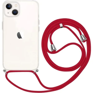 Apple iPhone 14 Uyumlu Kılıf Silikon Ipli Boyundan Askılı Darbe Emici Antishock Kapak Tpu