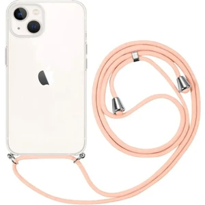 Apple iPhone 14 Uyumlu Kılıf Silikon Ipli Boyundan Askılı Darbe Emici Antishock Kapak Tpu