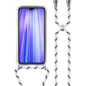 Xiaomi Redmi Note 10 Pro Uyumlu Kılıf Silikon Ipli Boyundan Askılı Darbe Emici Antishock Kapak Tpu