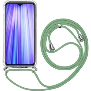 Huawei P Smart Pro STK-L21 Uyumlu Kılıf Silikon Ipli Boyundan Askılı Darbe Emici Antishock Kapak Tpu