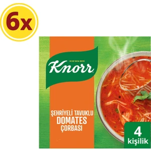 Hazır Çorba Şehriyeli Tavuklu Domates Çorbası 4 Kişilik 76 Gx6