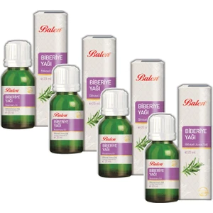 4 Lü Balen Biberiye Yağı, Doğal, Saf 20  ml