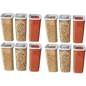 Vip Ahmet 1700ml Saklama Kavanozları 12 Adet Vip Ahmet