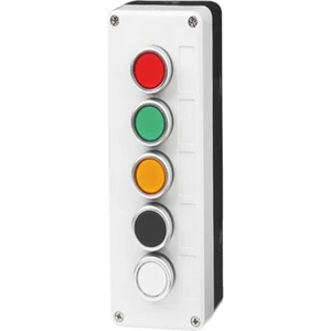 Beşli Push Buton Kutusu - Kırmızı / Yeşil / Sarı / Mavi / Beyaz