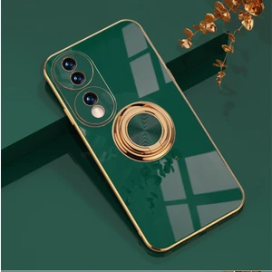 Shin-Wo Honor 70 İçin Telefon Kılıfı Roating Ring Standlı Elektro Kaplama Tpu Kılıf (Yurt Dışından)