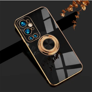 Shin-Wo Oneplus 9 Pro İçin Telefon Kılıfı Roating Ring Standlı Elektro Kaplama Tpu Kılıf (Yurt Dışından)