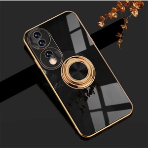 Shin-Wo Honor 70 İçin Telefon Kılıfı Roating Ring Standlı Elektro Kaplama Tpu Kılıf (Yurt Dışından)