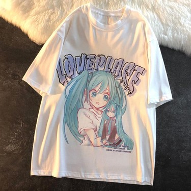 Touz Moda Love Place Beyaz Unisex Oversize T Shirt Fiyat
